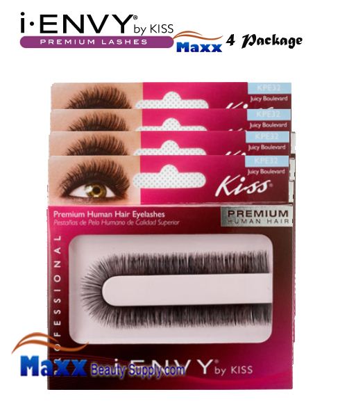 4 Package - Kiss i Envy Custom Cut Eyelashes - KPE32 - Juicy Boulevard